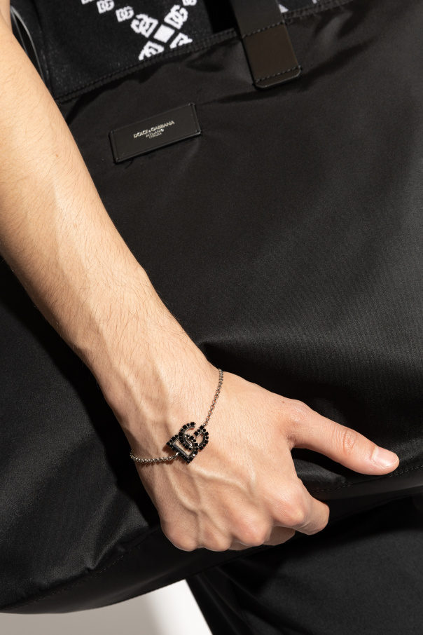 Dolce & Gabbana Bracelet with a logo-shaped pendant