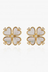 Kate Spade Logo-shaped silver earrings