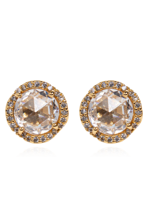 Earrings with shimmering crystals