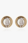 VETEMENTS Brass clip-on earrings