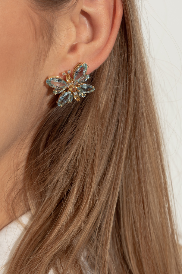 Dolce & Gabbana Gold clips with gemstones