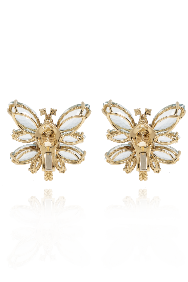 Dolce & Gabbana Gold clips with gemstones