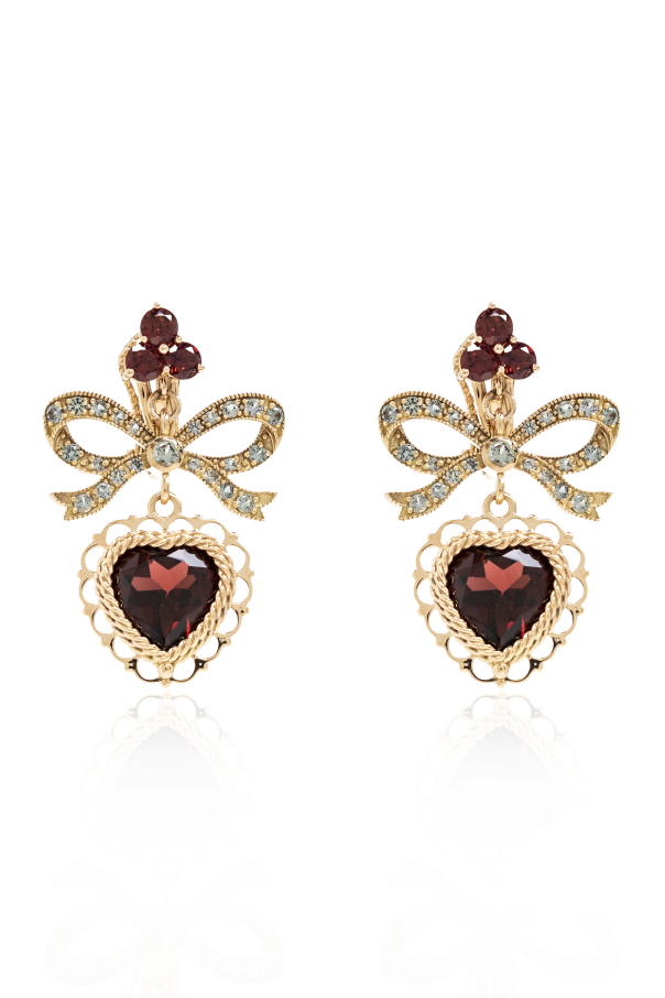 Dolce & Gabbana Gold earrings with gemstones