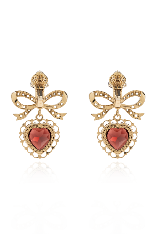 Dolce & Gabbana Gold earrings with gemstones