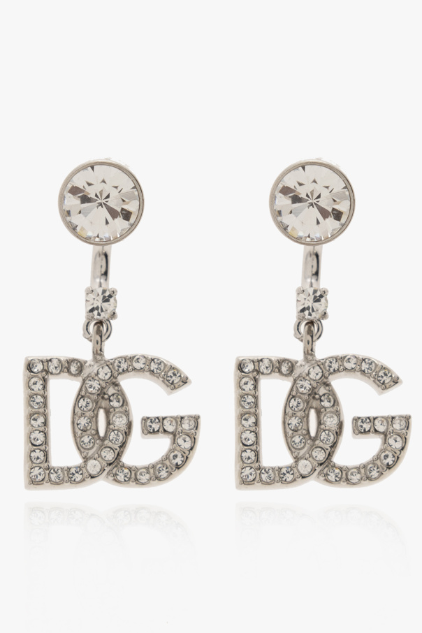 dolce quilted-finish & Gabbana Pre-owned Torby Vintage Earrings with logo