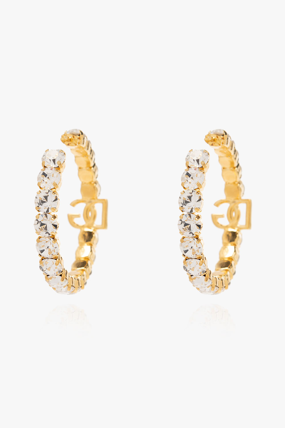 Dolce & Gabbana Brass earrings with logo