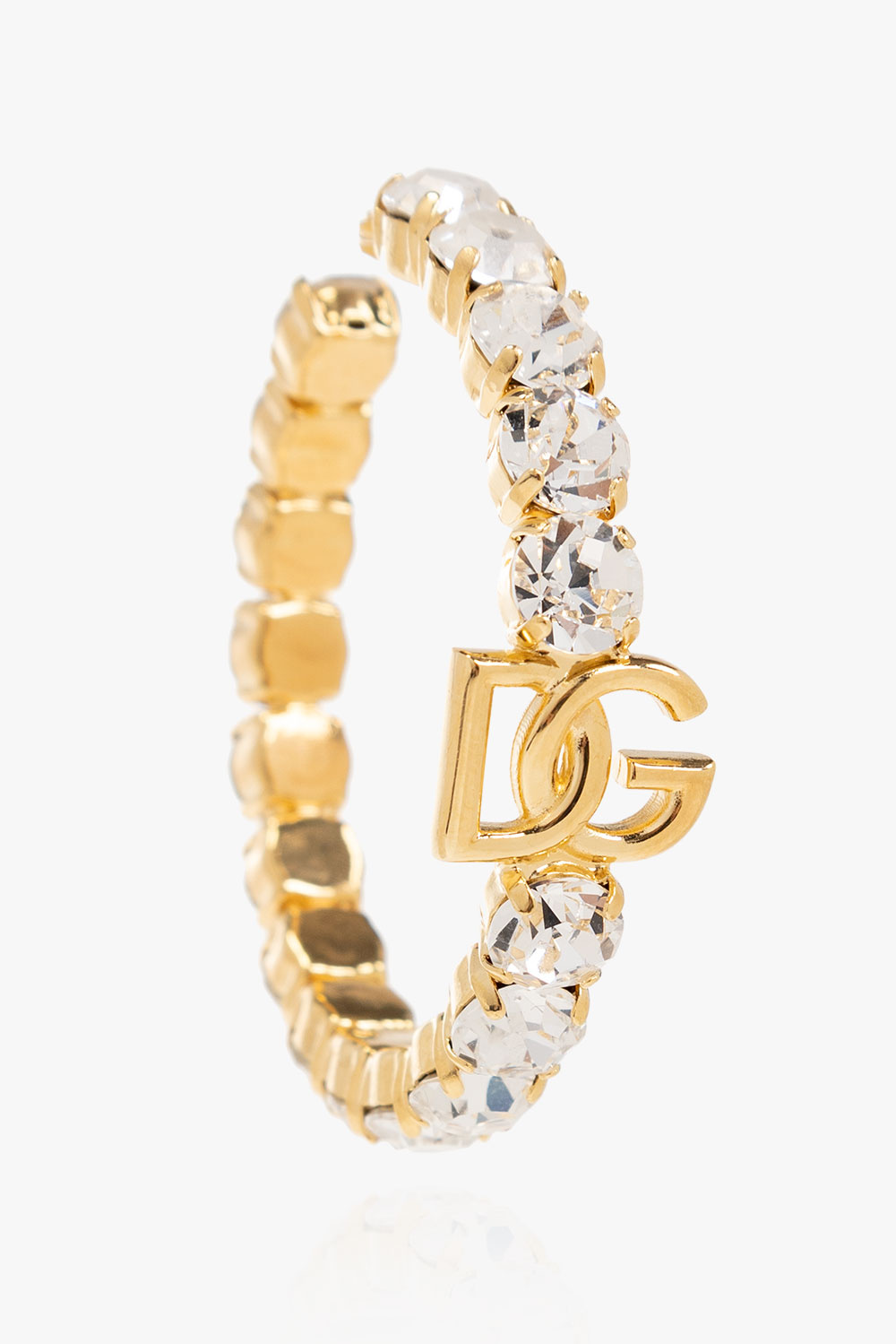 dolce LOGO-PATTERNED & Gabbana Brass earrings with logo