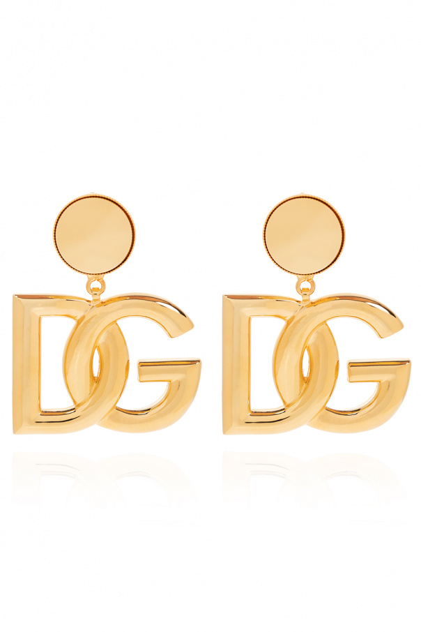 Dolce & Gabbana Logo-shaped clip-on earrings