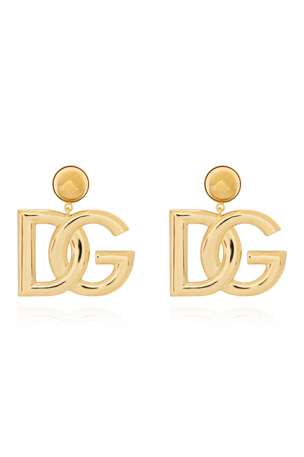 Dolce & Gabbana Clip-on earrings with logo