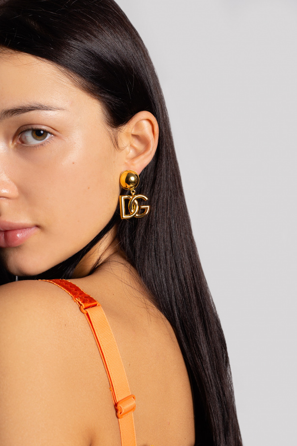 Dolce & Gabbana Clip-on earrings with logo
