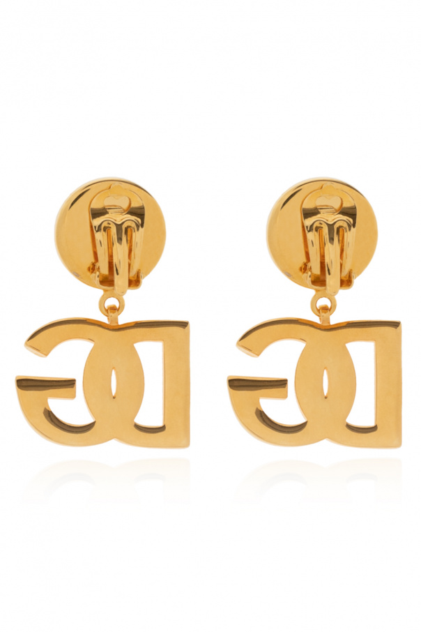 Dolce & Gabbana Clip-on earrings with logo