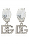 donna dolce gabbana borse borsa dg amore grande in pelle ‘Newton’ clip-on earrings with logo