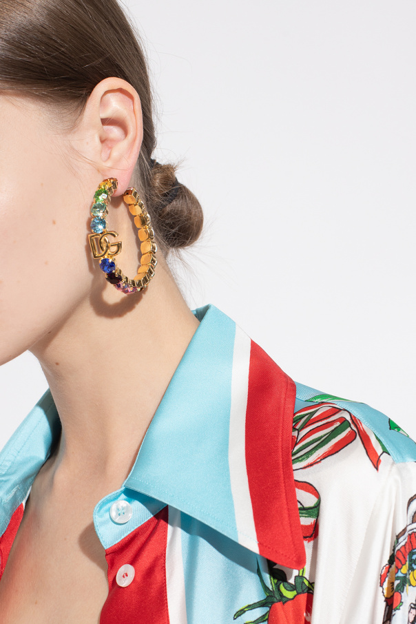 Dolce & Gabbana Hoop earrings with logo