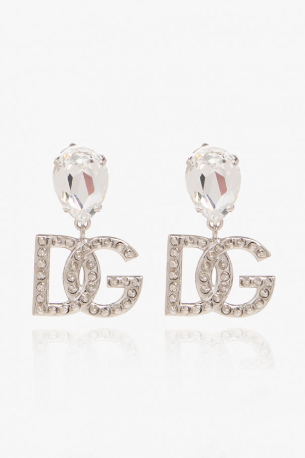 dolce Korte & Gabbana Clip-on earrings with logo