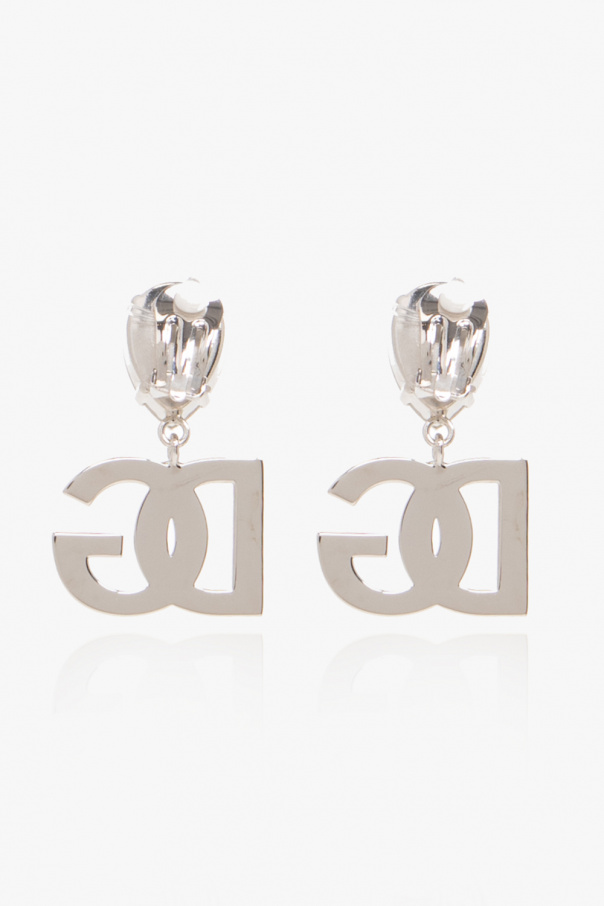 Dolce & Gabbana Clip-on earrings with logo