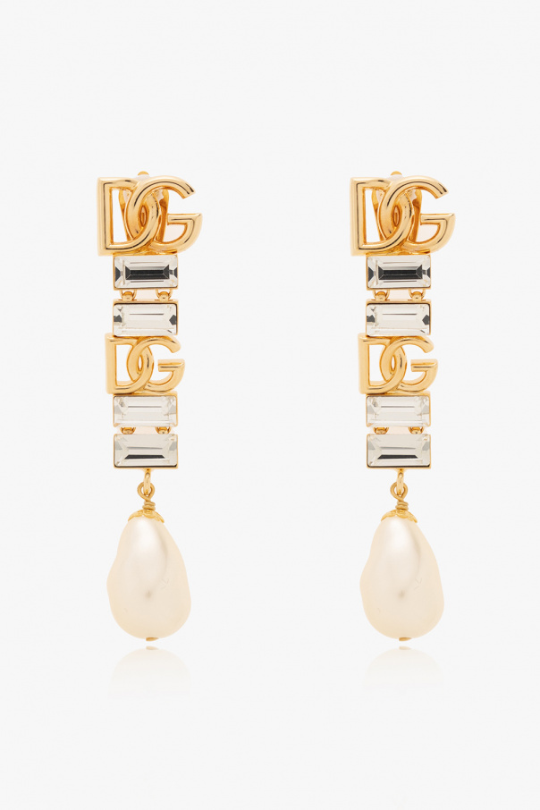 Dolce & Gabbana Drop earrings with logo