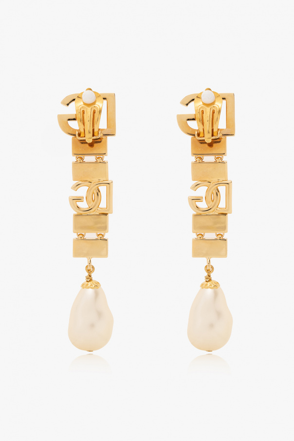 Dolce & Gabbana Drop earrings with logo