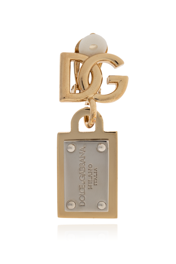 Dolce & Gabbana Logo clip-on earrings