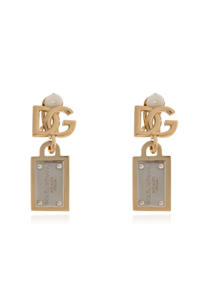 Logo clip-on earrings