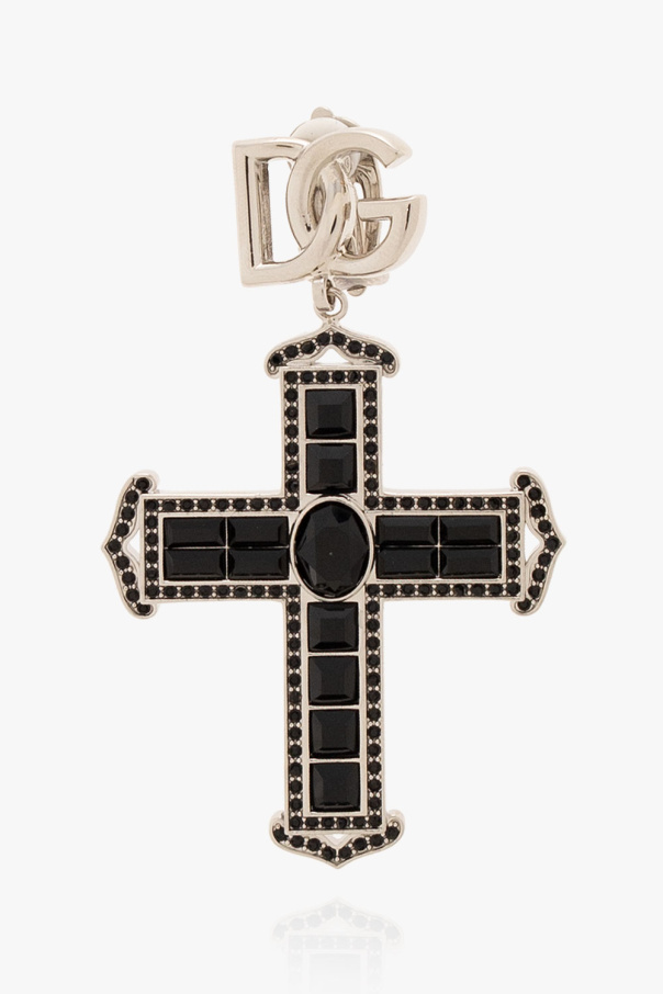 Dolce & Gabbana Clip-on earrings with cross charms