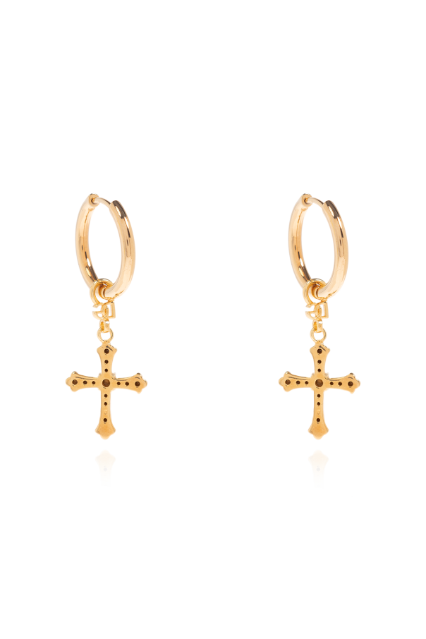 Dolce & Gabbana Sweatshirt mit Logo-Stickerei Drop earrings