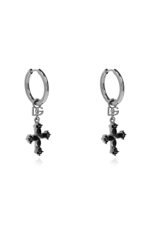 Earrings with a religious motif