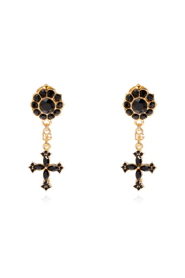 dolce Gabbana & Gabbana Brass clip-on earrings