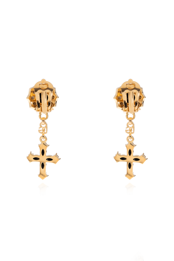 Dolce & Gabbana Brass clip-on earrings