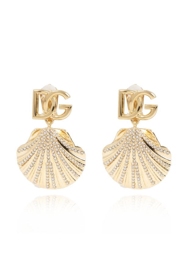 Dolce & Gabbana Klipsy z zawieszka w kształcie muszli