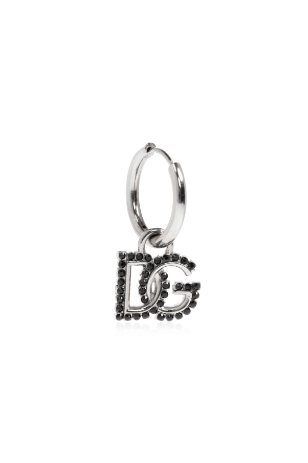 Single earring with a pendant in the shape of a logo od Dolce & Gabbana