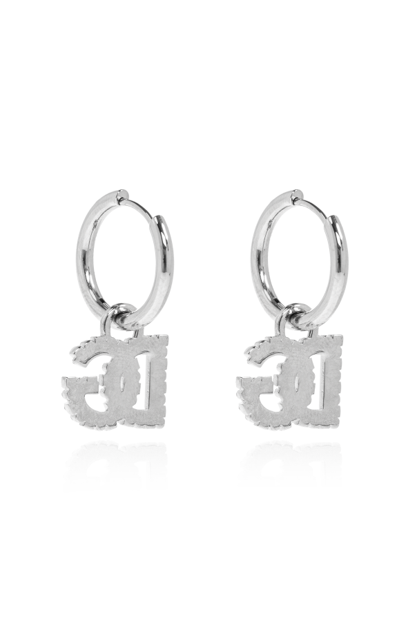 Dolce & Gabbana Earrings with logo-shaped pendants
