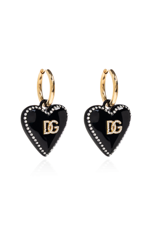 Pendientes con colgantes con motivo de corazones