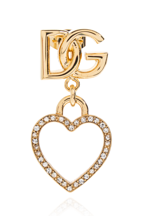 Dolce & Gabbana Earrings with heart motif pendants