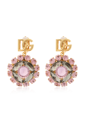 Clip-on earrings with shimmering crystals od Dolce & Gabbana