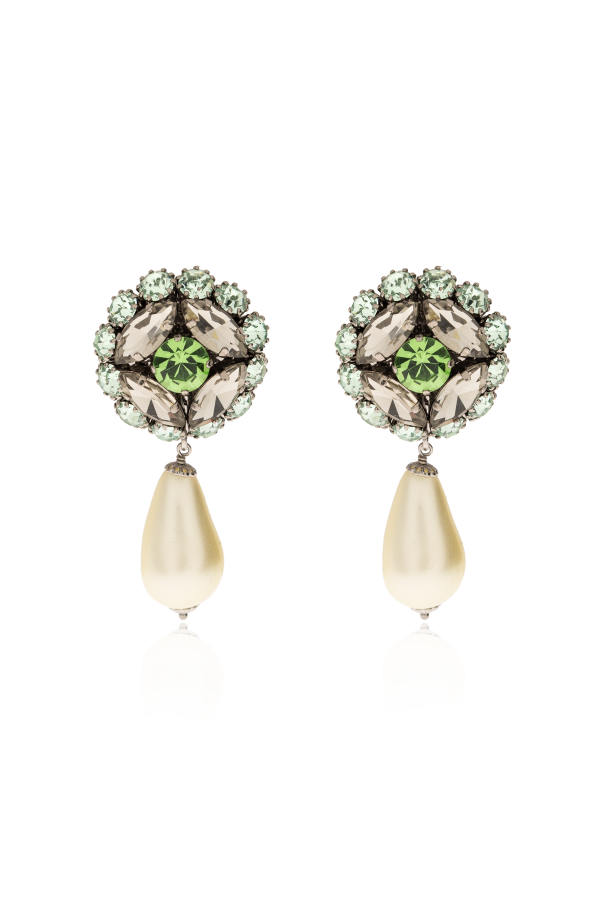 Clip-on earrings with sparkling crystals od Dolce & Gabbana