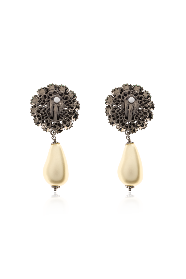 Dolce & Gabbana Clip-on earrings with sparkling crystals