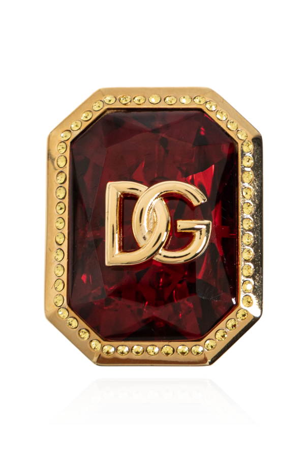 Dolce & Gabbana Klipsy z połyskującymi kryształami
