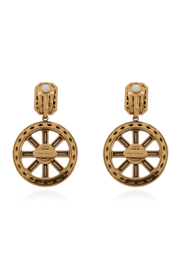 Dolce & Gabbana Klipsy z połyskującymi kryształami