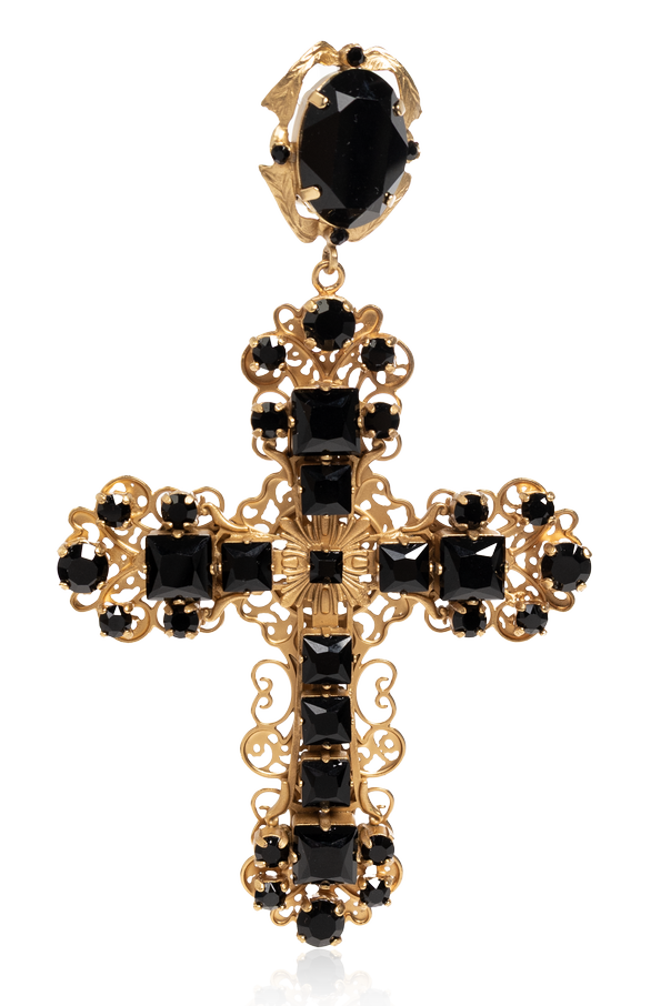 Dolce & Gabbana Pendientes de clip con motivo religioso