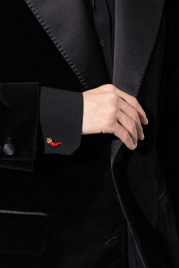 Dolce & Gabbana Gold "Good Luck" cufflinks