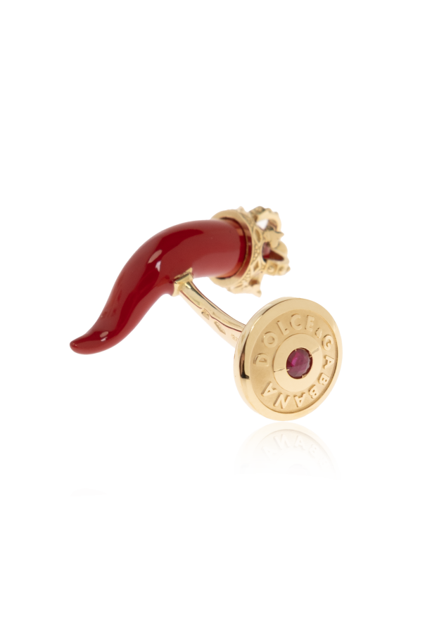 Dolce & Gabbana Gold "Good Luck" cufflinks