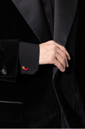 Gold "good luck" cufflinks od Dolce & Gabbana