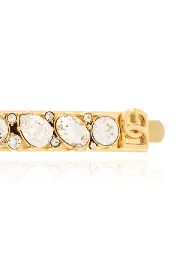 Dolce & Gabbana Hair clip with shimmering crystals