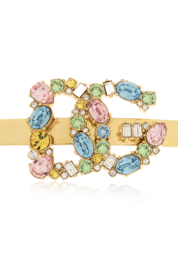 Dolce & Gabbana Hair clip with shimmering crystals