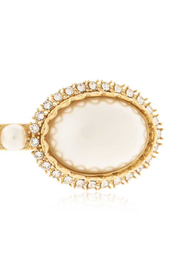 Dolce & Gabbana Horquilla para el pelo con perlas de cristal