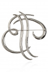 Balmain SILVER Crystal-embellished brooch