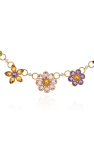 Dolce & Gabbana MULTICOLOUR Gold Necklace with Gemstones