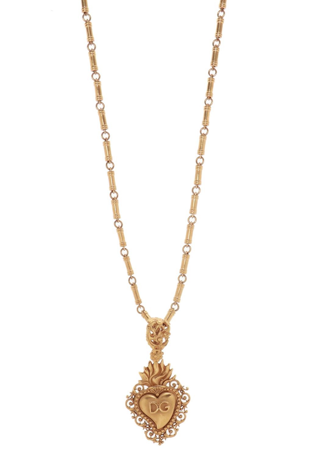 Gold Heart charm necklace Dolce & Gabbana - Vitkac GB