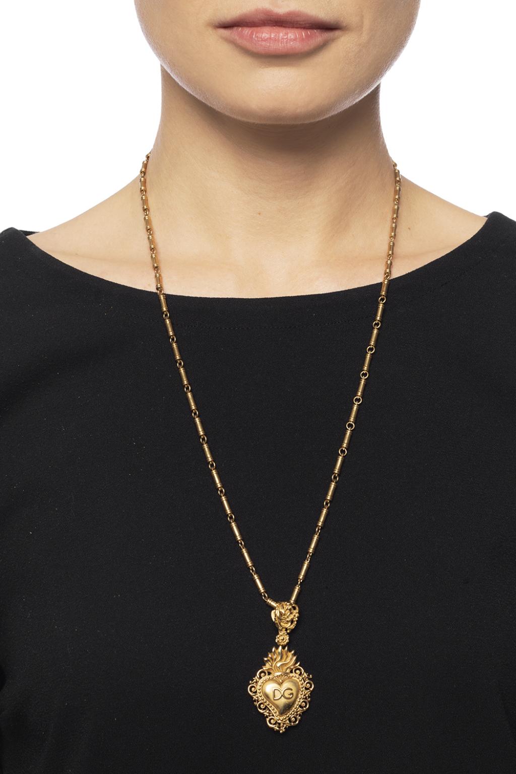 Gold Heart charm necklace Dolce & Gabbana - Vitkac GB