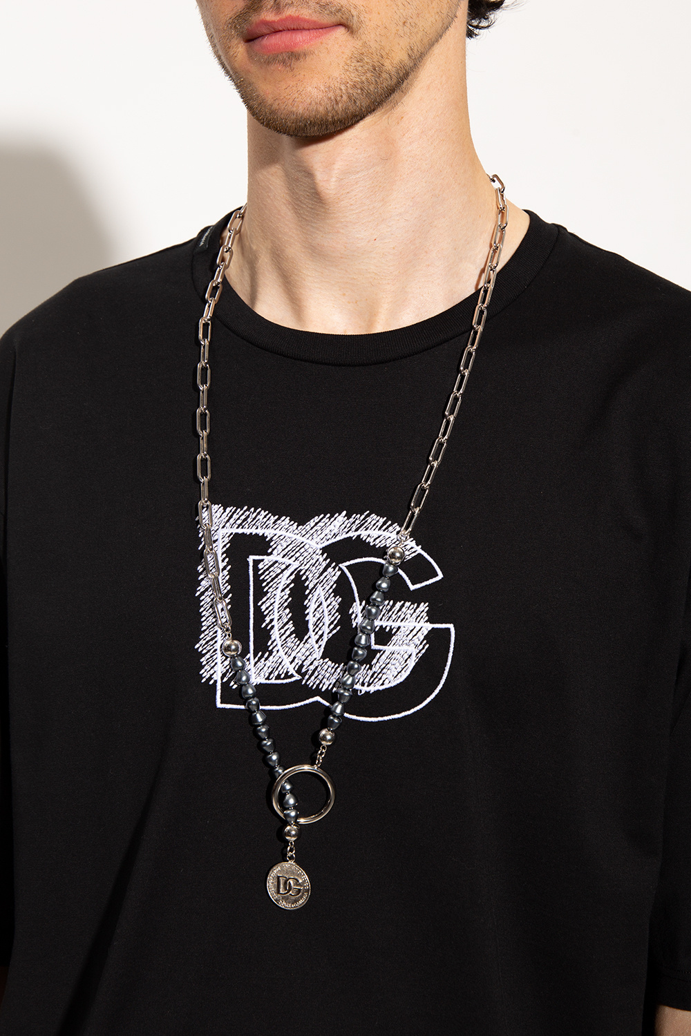 Dolce & Gabbana Brass necklace with logo